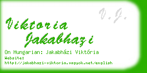 viktoria jakabhazi business card